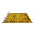 thumbnail image 2 of Ahgly Company Machine Washable Indoor Rectangle Oriental Yellow Industrial Area Rugs, 8' x 10', 2 of 4