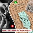 thumbnail image 5 of Tablero de Macramé 12 X 16 Pulgadas y Soporte Ajustable Metal para Crear Pulseras con Cordones Trenzas, 5 of 5