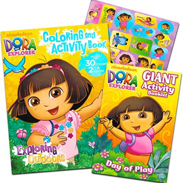 dora the explorer coloring book set (2 coloring books) - Walmart.com