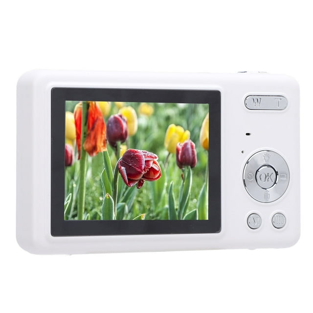Cámara Digital 4K para Fotografía, Cámaina de Vlogging Portátil de 50 MP para YouTube Con Pantalla de 2,4 Pulgadas y Zoom de 16x, Cámara Compacta Con Batería para nios y