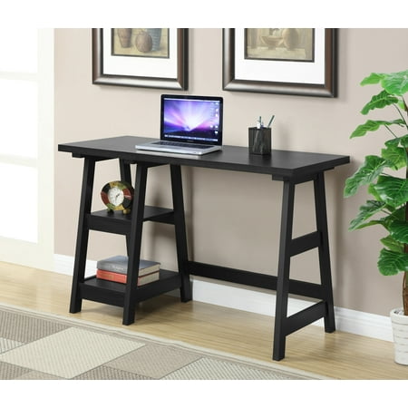 Convenience Concepts Designs2Go Trestle Desk, Multiple Finishes