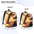 thumbnail image 2 of Easygdp Hawaiian Sunset Beach Mochila de Lona Resistente para Laptop, Compatible con Laptops de 15 a 17 pulgadas, Ideal para Escuela, Trabajo y Viajes-Small, 2 of 5