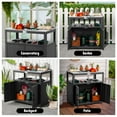 thumbnail image 4 of Feasto Garden Potting Bench with Storage Cabinet,Outdoor Gardening Table, 4 of 8