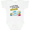 thumbnail image 3 of Inktastic No Such Thing as Too Many Books with Cute Owl Boys or Girls Baby Bodysuit, 3 of 5