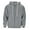 Grey, variant on Men’s Big and Tall Zip Up Hoodies Zip Hoodies for Men with Pocket