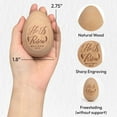 thumbnail image 5 of Hyperi Wooden Egg He Is Risen Decor, Easter Decorations For Home, Easter Gifts Religious, 5 of 7