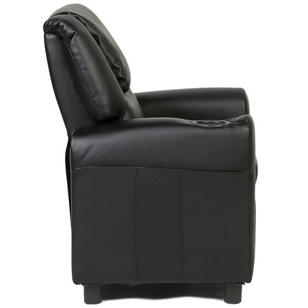 Pu Leather Kids Sofa Seat Chair Recliner Armchair Couch W Cup