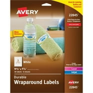 Avery Printable Bag Toppers with Bags, Permanent Adhesive, 1-3/4" x 5 ...