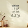 thumbnail image 4 of 2 Pcs Kitchen Measurement Conversion Table Weight Chart for Cooking Ingredients Black, 4 of 8