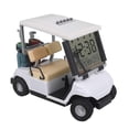 thumbnail image 1 of Toy Golf Cart Golf Alloy Mini Model Mini Golf Cart Clock White Model, 1 of 5