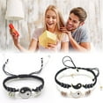 thumbnail image 2 of Qarigey Exquisita artesanía y durabilidad Yin Yang para parejas de pareja segura y agradable para la piel Ropa, zapatos y accesorios Miscelánea Oro negro+blanco, 2 of 6