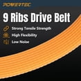 thumbnail image 5 of POWERTEC Planer Blade Screws & Drive Belts for DeWalt DW734 - T30 Torx Screw (30PK) and 9-Rib Planer Drive Belt (2PK) for DeWalt DW734 Replacement Ribbed Belts (429962-08) (72273N), 5 of 8