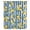 Blue, variant on Yellow Lemon Sheer Curtains 84 Inches Long, Spring Botanical Floral Leaves Aqua Stripes Light Filering Curtains, Breathable Simi Curtain Privacy Drapes for Living Room Bedroom Window Treatment