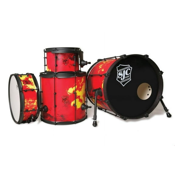 SJC Josh Dun "The Ned" 4-Piece Compact Poplar Shells Drum Kit - 10/14/18/14