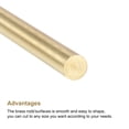 thumbnail image 3 of Uxcell 6mm Diameter 200mm Length Brass Solid Round Rod for DIY Craft 6pack, 3 of 4