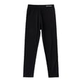 thumbnail image 6 of Miluxas Girls Modal Leggings, Full Length Footless Stretch Girl's High Waisted Tights Soft Basic Solid Yoga Pants Black 8 Years, 6 of 9