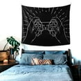 thumbnail image 3 of Game Time Tapestry, Video Games Wall Decor Home Decor Bedroom Living Room Dorm Tapestry Room Wall Hanging, 60" x 51", 3 of 8