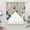 Light Brown Teal, variant on Teal Tulip Butterfly Swag Curtains for Kitchen/Bedroom/Living Room, Beige Turquoise Floral Vintage Rustic Scalloped Curtains 63 Inch Long, Window Swag Topper Curtains Valances 2 Panels Set 36"x63"