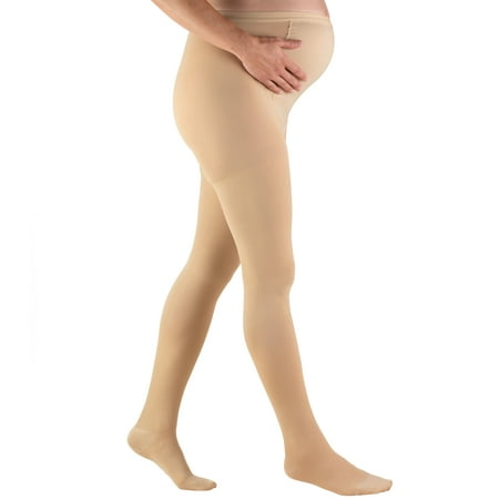 Truform Maternity Pantyhose: 20-30 mmHg, Beige,