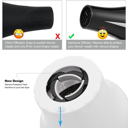 Hair Dryer Diffuser Adjustable Blow Dryers Diffuser For Curly Or