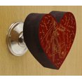 thumbnail image 2 of IBA Indianbeautifulart Boutons Gravés Rouges Lot de 10 Boutons de Porte de Garde-Robe en Bois Tiroir, 2 of 3