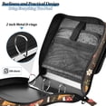 thumbnail image 4 of FORMRS Zipper Binder with Shoulder Strap 2-inch Ring 500 Sheet Capacity File Bag, Brown Mushroom Pattern, 4 of 5