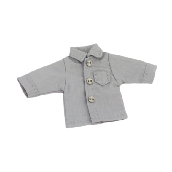 lionlar 1/12 Action Figure Shirt Body Accessories Daily Long Sleeves for 6inch Dolls Gray