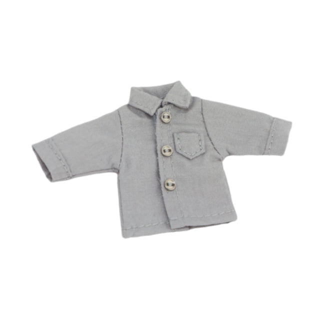 Camiseta para figura de acción a escala 1:12, ropa para muñecas en miniatura, ropa casual para cosplay, Gris