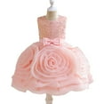 thumbnail image 4 of Petal Princesses 3-8 Years Girls Party Big Floral Dress Kids Evening Princess Gown, 4 of 5
