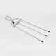 thumbnail image 5 of Popular!4 brochetas,acero inoxidable de 14 pulgadas,brochetas de metal de 3 puntas con varillas de empuje,verduras y malvaviscos, 5 of 6