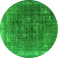 thumbnail image 1 of Ahgly Company Indoor Round Oriental Green Industrial Area Rugs, 8' Round, 1 of 4
