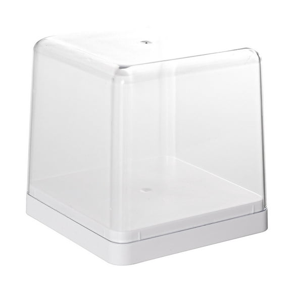 Clear Display Box for Box Doll Collectibles Container white
