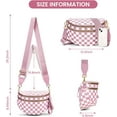 thumbnail image 4 of Checkered Crossbody Bag,Spacious Bum Bags for Women Nylon Crossbody Fanny Packs Checkered Purse Belt Wallet, 4 of 15