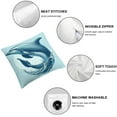 thumbnail image 4 of Dolphin Decorative Throw Pillow Cover, Ocean Animal Jumping Blue Dolphin Double-Sided Pillow Case Couch Pillow Cushion Covers 18X18 Inch Pillowcase for Men Woman, 4 of 5