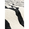 thumbnail image 3 of Pasargad Home Edgy 9' x 12' Hand-Tufted Silk and Wool Ivory/Black Rug, For Indoor Space and all Age of Group, 3 of 5