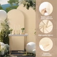 thumbnail image 3 of Arch Backdrop Cover Set of 3 (7.2/6/5 ft) Wedding Arch Cover Spandex Arched Stand Covers Stretchy Backdrop for Birthday Balloon Party Graduation Decoration Wedding, 3 of 8