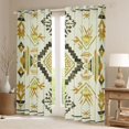 thumbnail image 2 of Homewish Western Aztec Black Out Curtains, Triangle Stripes Abstract Curtains Pack of 2 (42x63 Each), Rustic Farmhouse Bedroom Curtains, Curtains Blackout Home Decor, 2 of 6