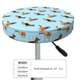 thumbnail image 4 of Fotbe German Shepherd Dog Stool Covers Round,Waterproof Round Bar Stool Covers Bar Chair Covers Washable Stool Cushion Slipcover for 12-14 Inch Chair-13 inch, 4 of 7