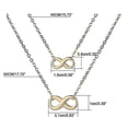thumbnail image 5 of Stainless Steel Infinite Heart Cross Triangle Bar Pendant Necklace For Women Simple Y Choker Clavicle Chain Little Necklaces---Product code 31865, 5 of 5