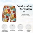 thumbnail image 6 of Picia Fall Maple Leaves pattern Mens Swim Trunks with Compression Liner Stretch Beach Shorts Quick Dry with Zipper Pockets No-Chafing Board Shorts-Small, 6 of 9