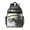 Gray Black Gold, variant on Blue Gold Marble Pattern Backpack for School,Cute School Bag,Schoolbag with Adjustable Shoulder Straps & Padded Back,15.25"x11.5"x5.25"