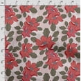thumbnail image 3 of Soimoi Chinese Floral Printed,Cuddle Minky Fabric, Sewing Fabric by The Yard 56 Inch Wide,Decorative Plush Soft Fabric, Baby Garments, Toys and Blankets, Red, 3 of 5