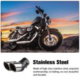thumbnail image 4 of Riwesomey Punta de silenciador de escape Universal para coche, salida doble, puntas de tubo de escape, silenciador de sonido, accesorios Accesorios para motos Oblicuo/Negro, 4 of 6