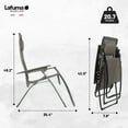 thumbnail image 3 of Lafuma LFM3121-8717 Futura Batyline XL Series Outdoor Relaxation Chair, Graphite, 3 of 6
