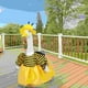 thumbnail image 5 of Estilo de ropa de porche: atuendo de abeja blanca grande, 5 of 6