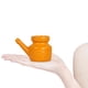thumbnail image 2 of Pot de cerámica Limpiador fácil de limpiar a prueba de fugas Agarre cómodo Olla de limpieza para enjuague nasal Limpieza nasal Naranja, 2 of 9