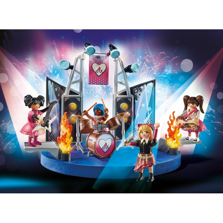 Playmobil City life Concert de Rock + pianiste + hauts parleurs connectés à MP3 - Jeux & Jouets