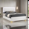 thumbnail image 6 of Dex Platform Queen Bed- Panel LED Headboard- White Wood Melamine Finish, 6 of 6