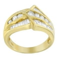 thumbnail image 2 of 14K Yellow Gold 1 3/8 ct. TDW Round and Baguette-cut Diamond Ring (H-I, SI2-I1), 2 of 5