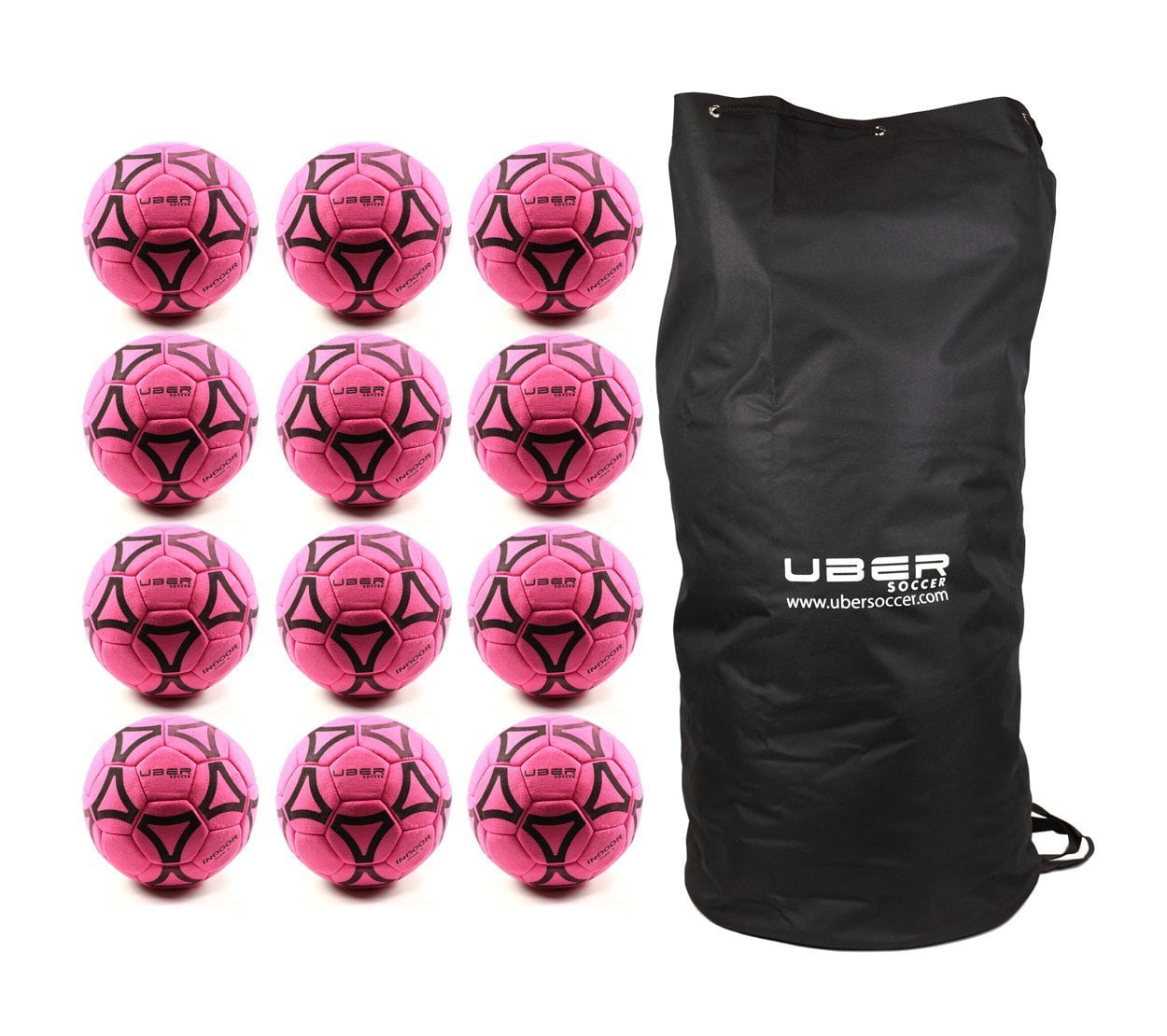 Size 5 Pink Uber Soccer Indoor Felt Ball 